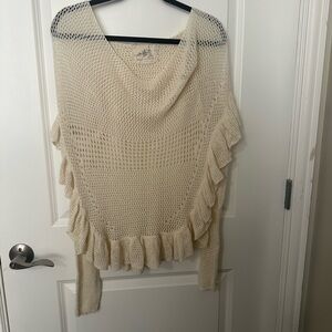 Angel of the north Cream Knit Women's Sweater